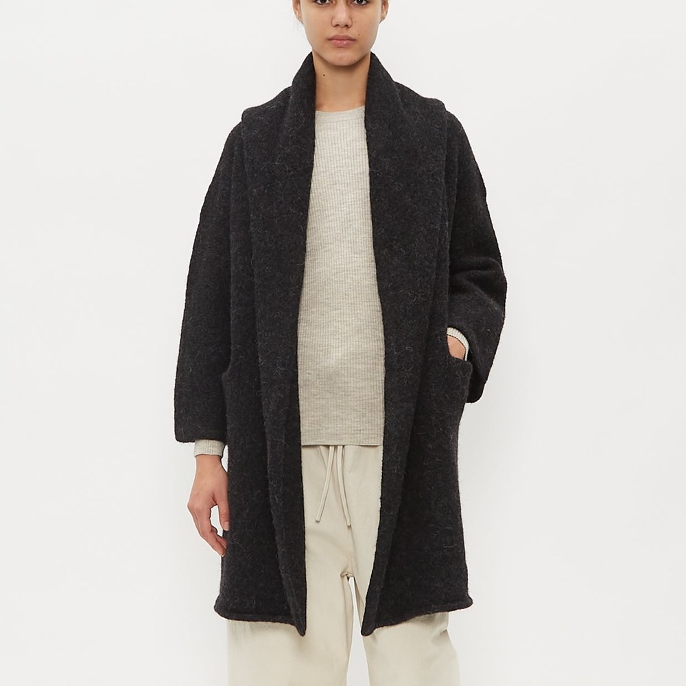 Lauren Manoogian Capote Coat Black Melange
